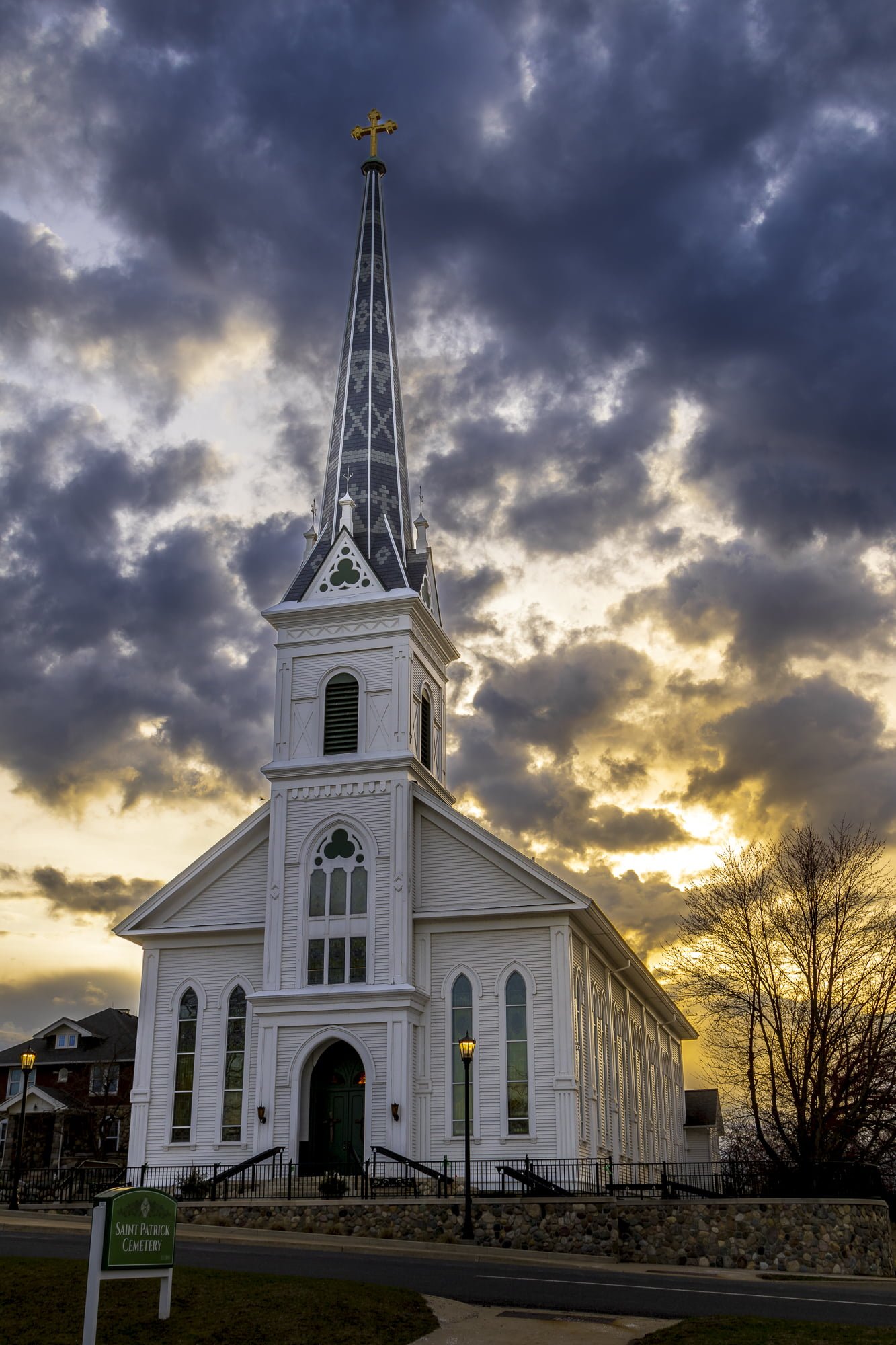 St Patrick Church at Sunset