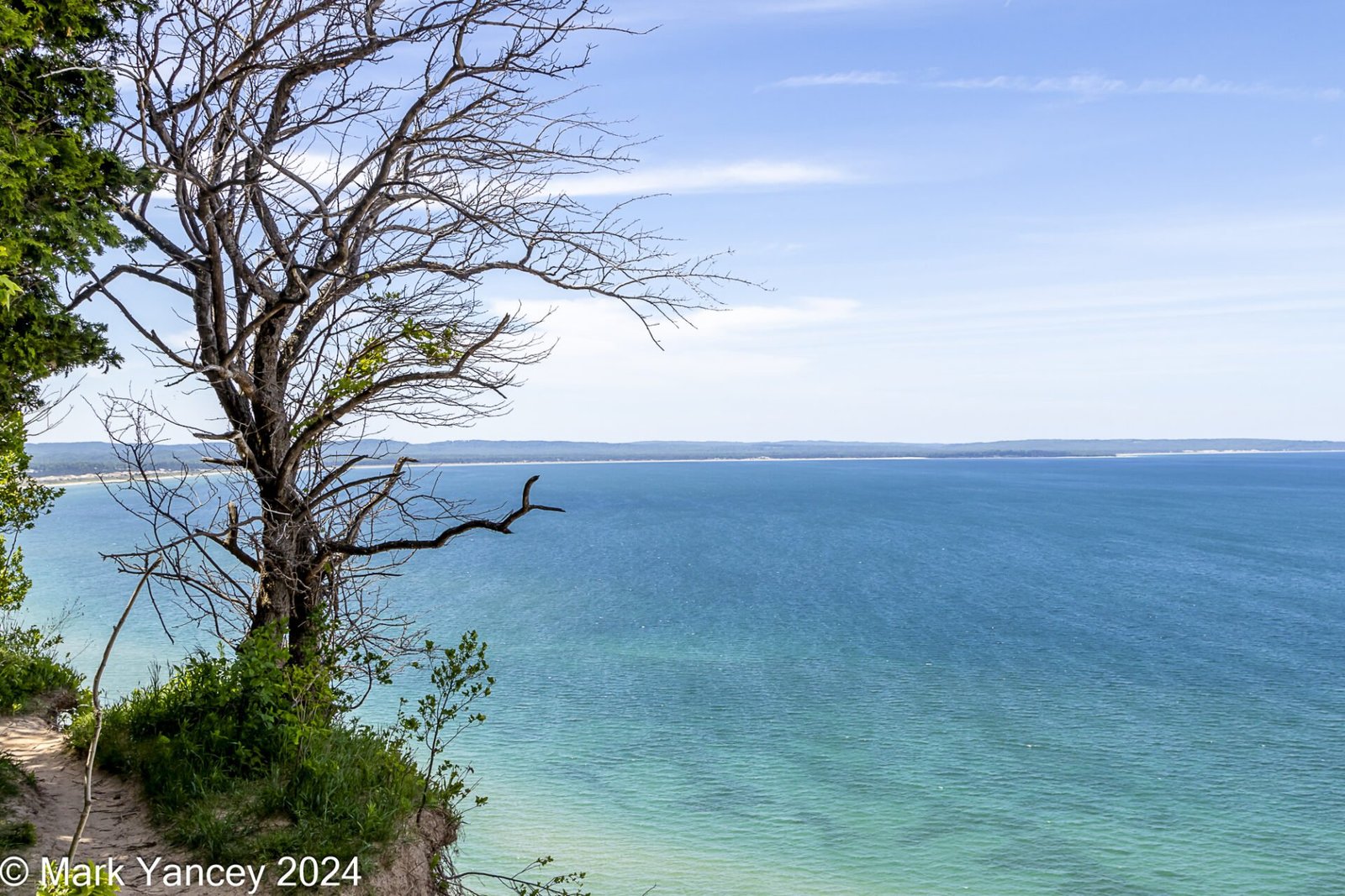 Lake Michigan Bluff at the End of Treat Farm Trail