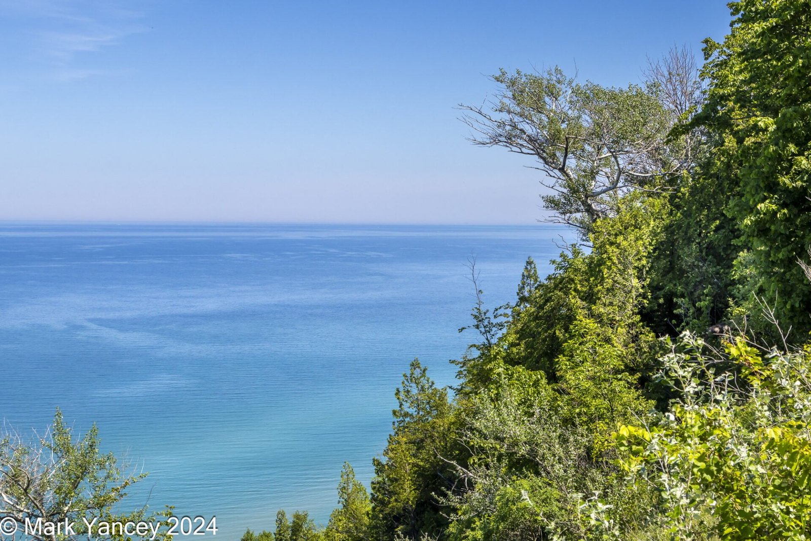 View of Lake Michigan from Top of Observation Deck