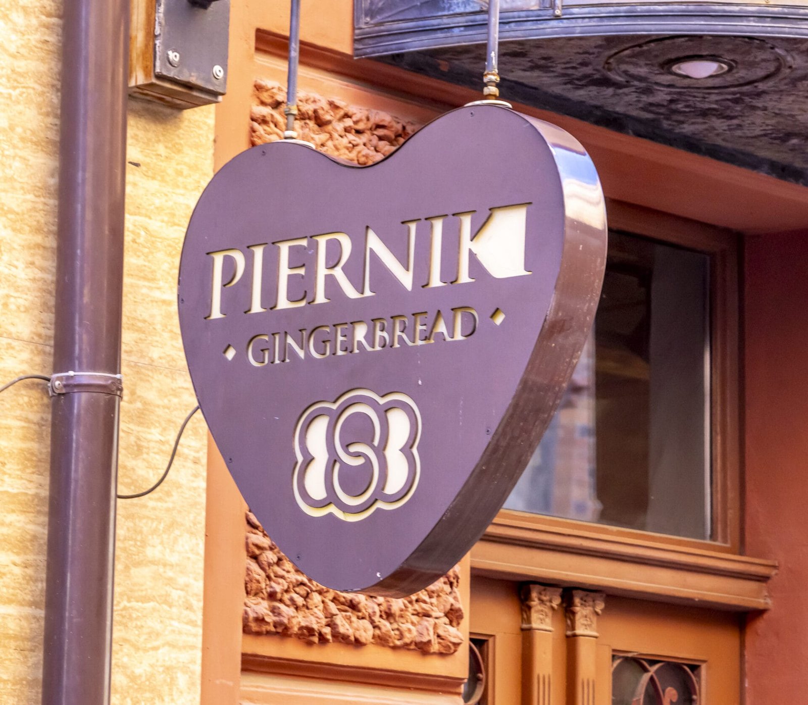 Sign for Gingerbread, or "Pierniki", in Old-Town Torun